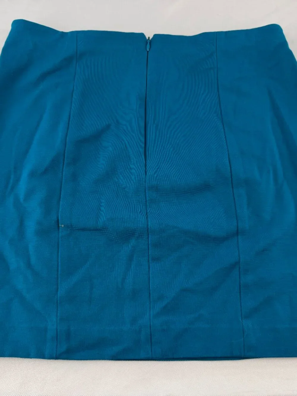 Ann Taylor Blue Skirt Women Size 6 Short Mini Pencil Stretch Workwear Career